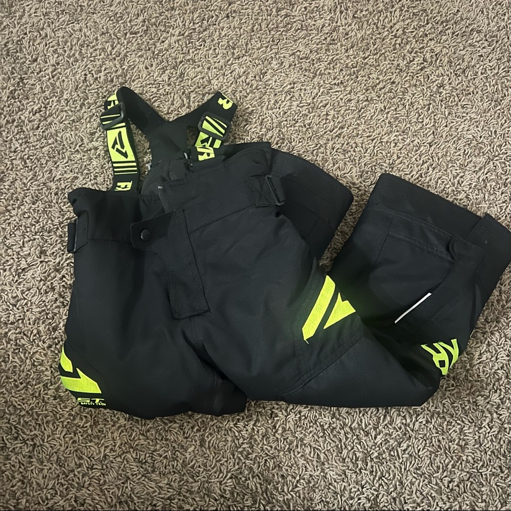 FXR snowmobiling bibs, size 2